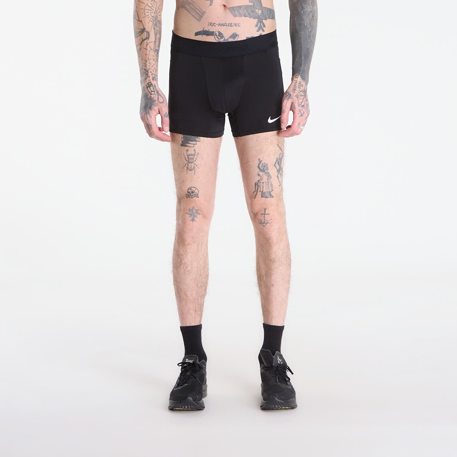 Nike Pro Men's Dri-FIT Brief Shorts Black/ White XL