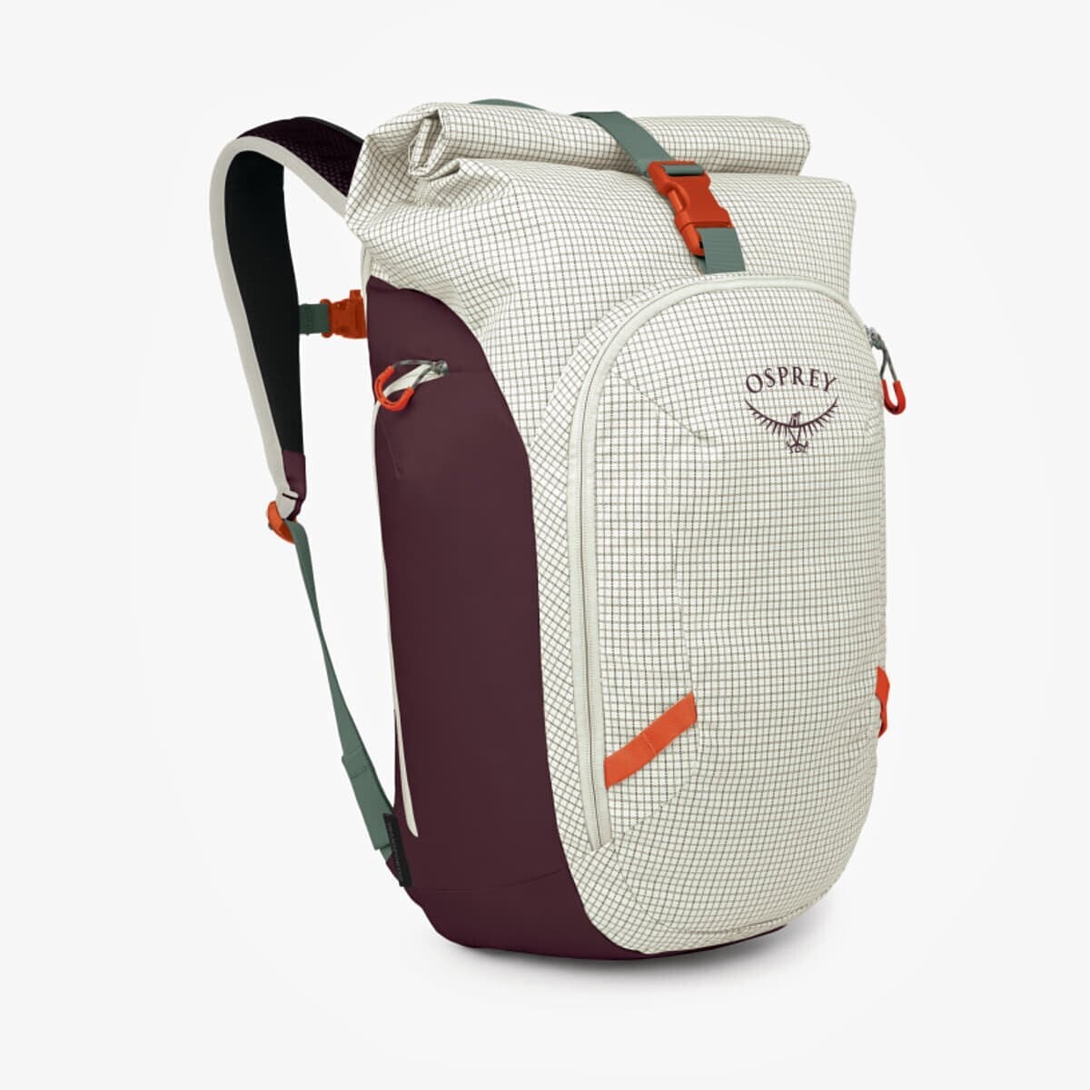 Bag Osprey Transporter Roll Top Mystery White/ Moody Burgundy Universal
