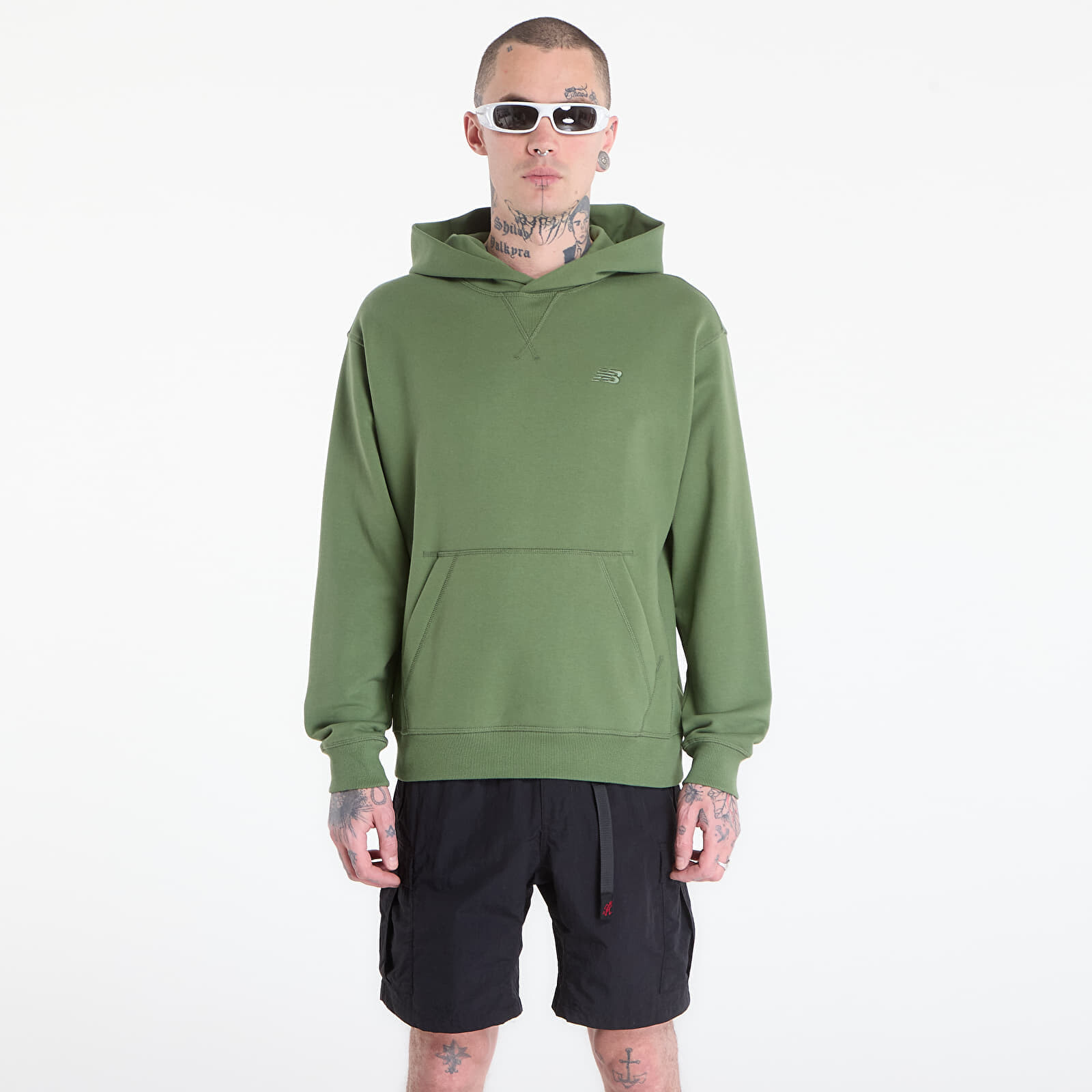 Sweatshirt New Balance Athletics French Terry Hoodie Utility Green L