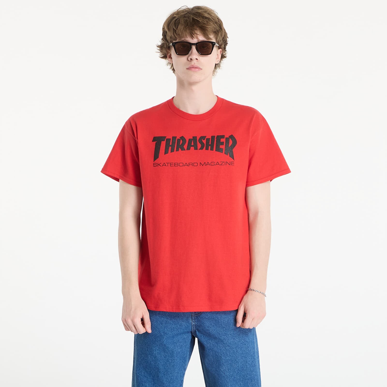 T-shirt Thrasher Skate Mag T-Shirt Red/ Black L