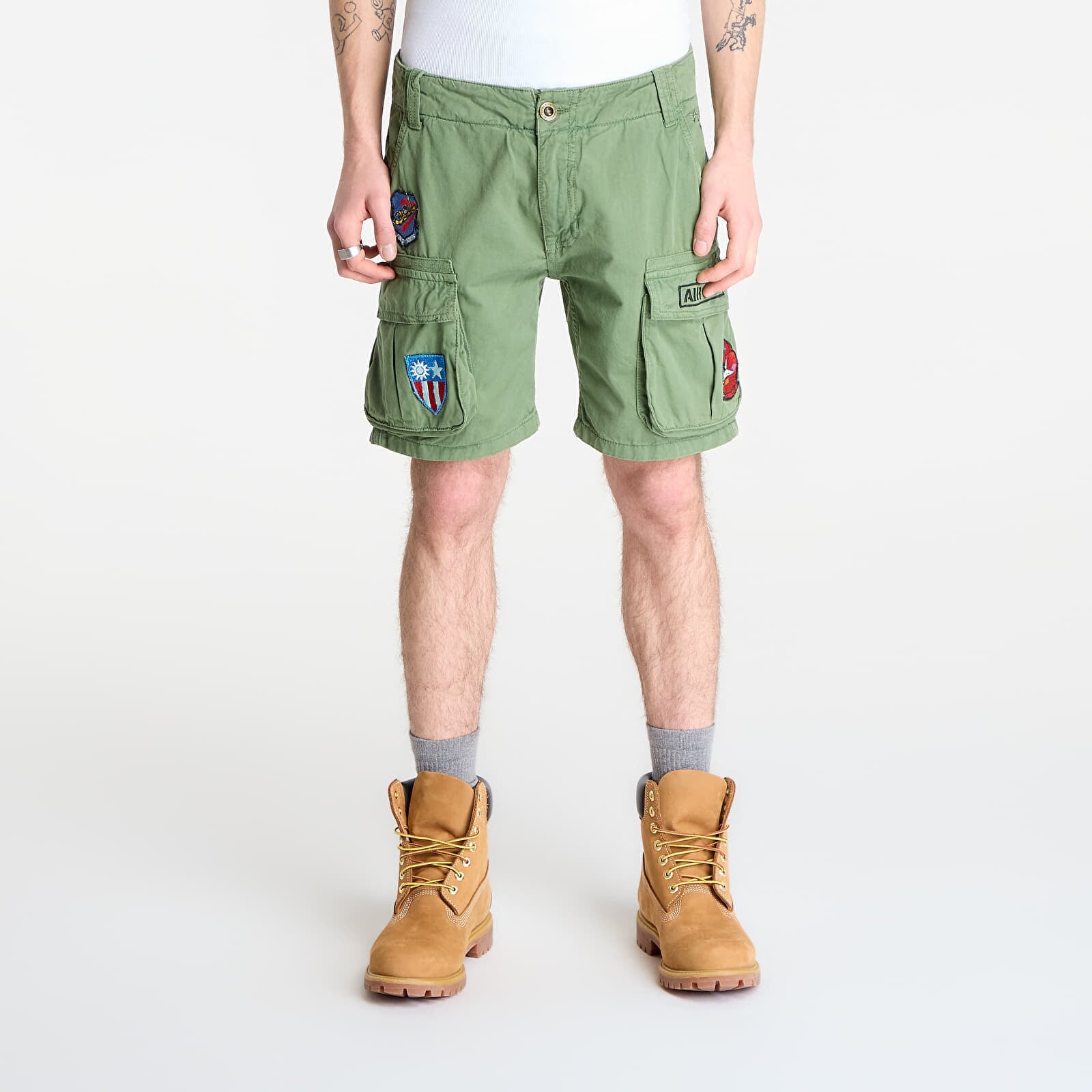 Alpha Industries Flying Tigers Shorts Vintage Green L/XL