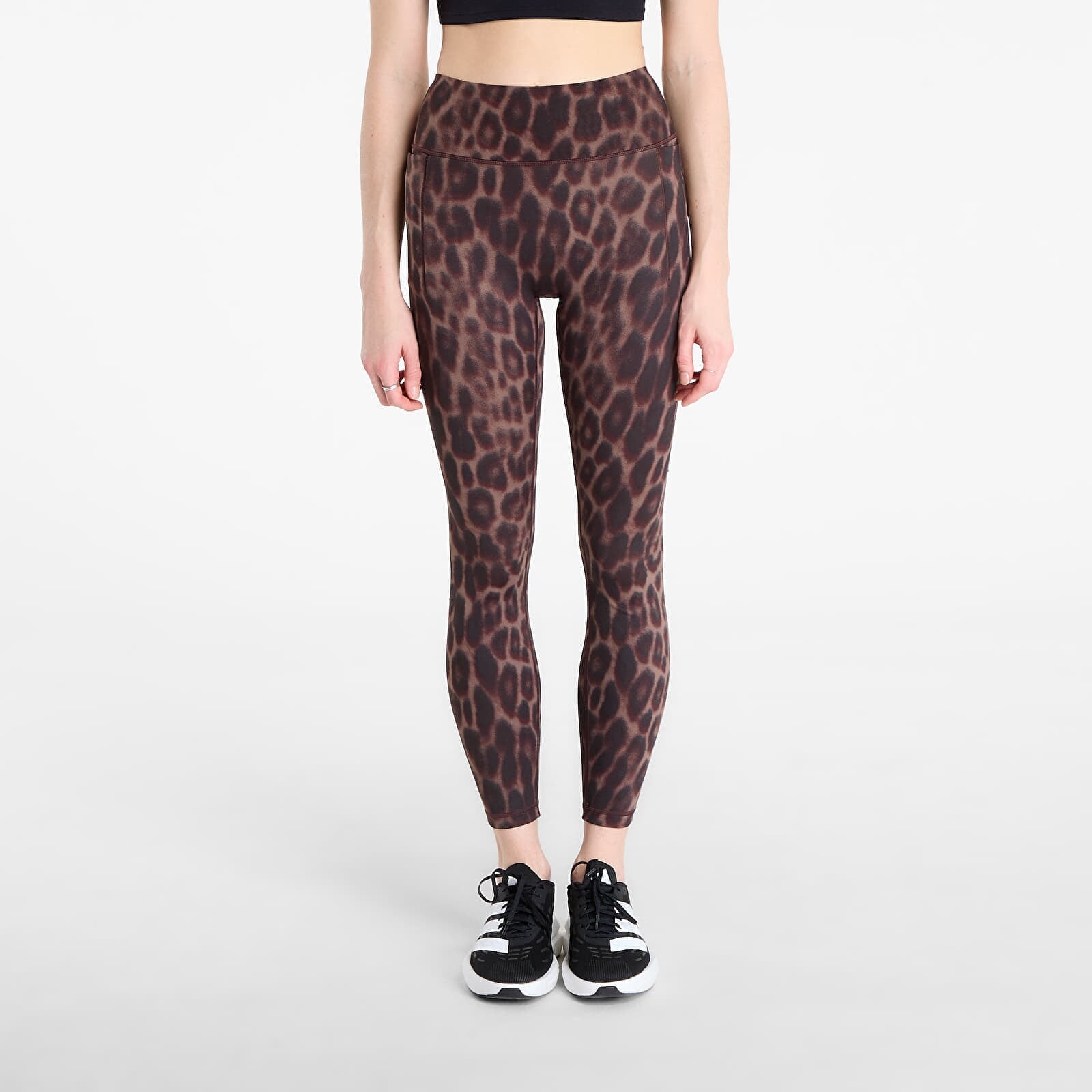 Pants adidas Optime Power Leopard 7/8 Leggings Black/ Almost Yellow S
