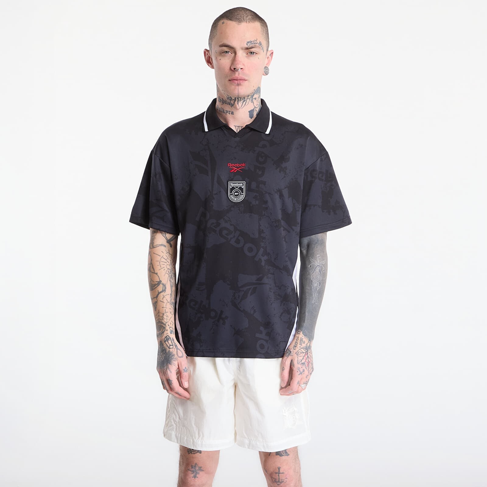 Reebok Street Sport Football Jersey Black/White XXL