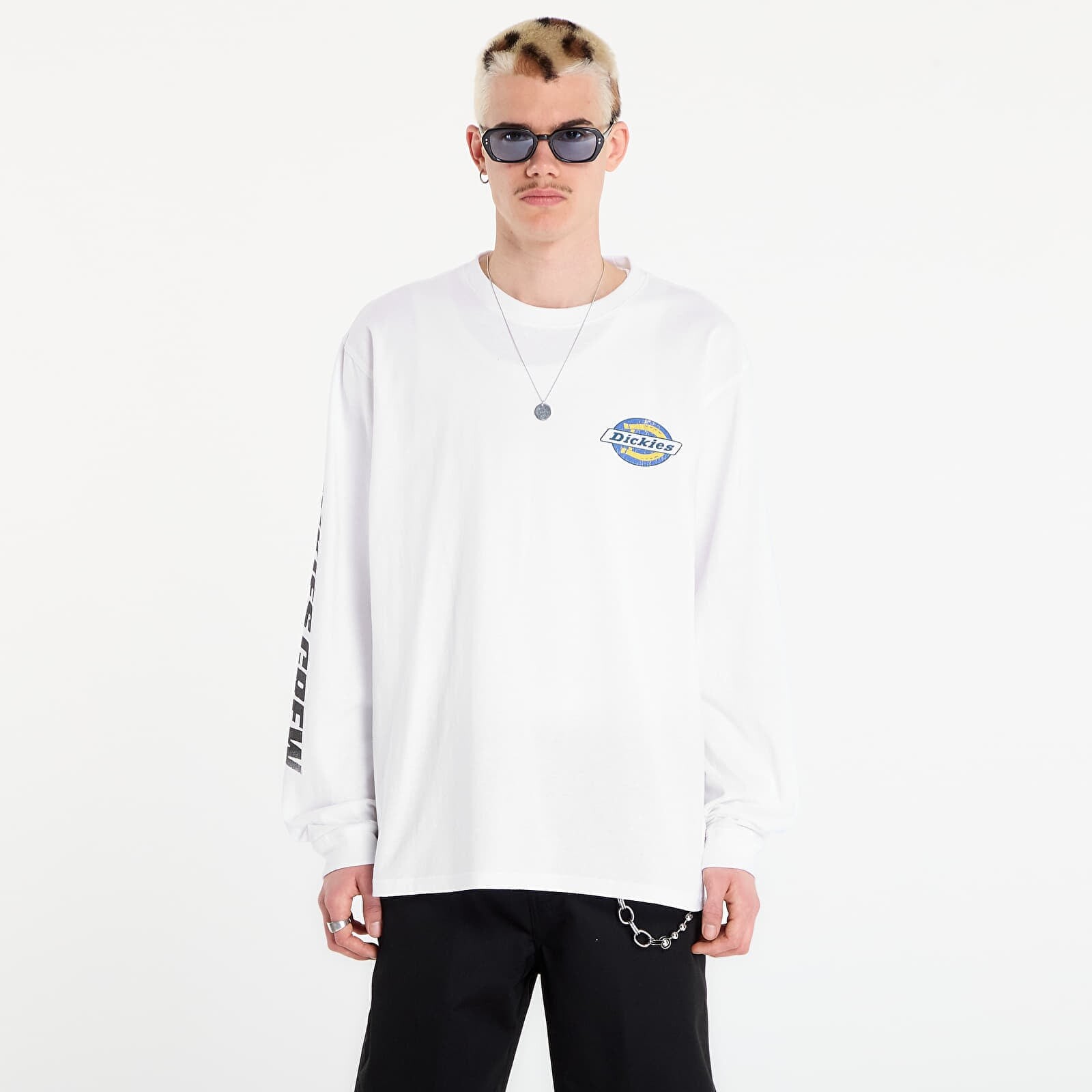 T-shirt Dickies Nashport Long Sleeve Tee White L