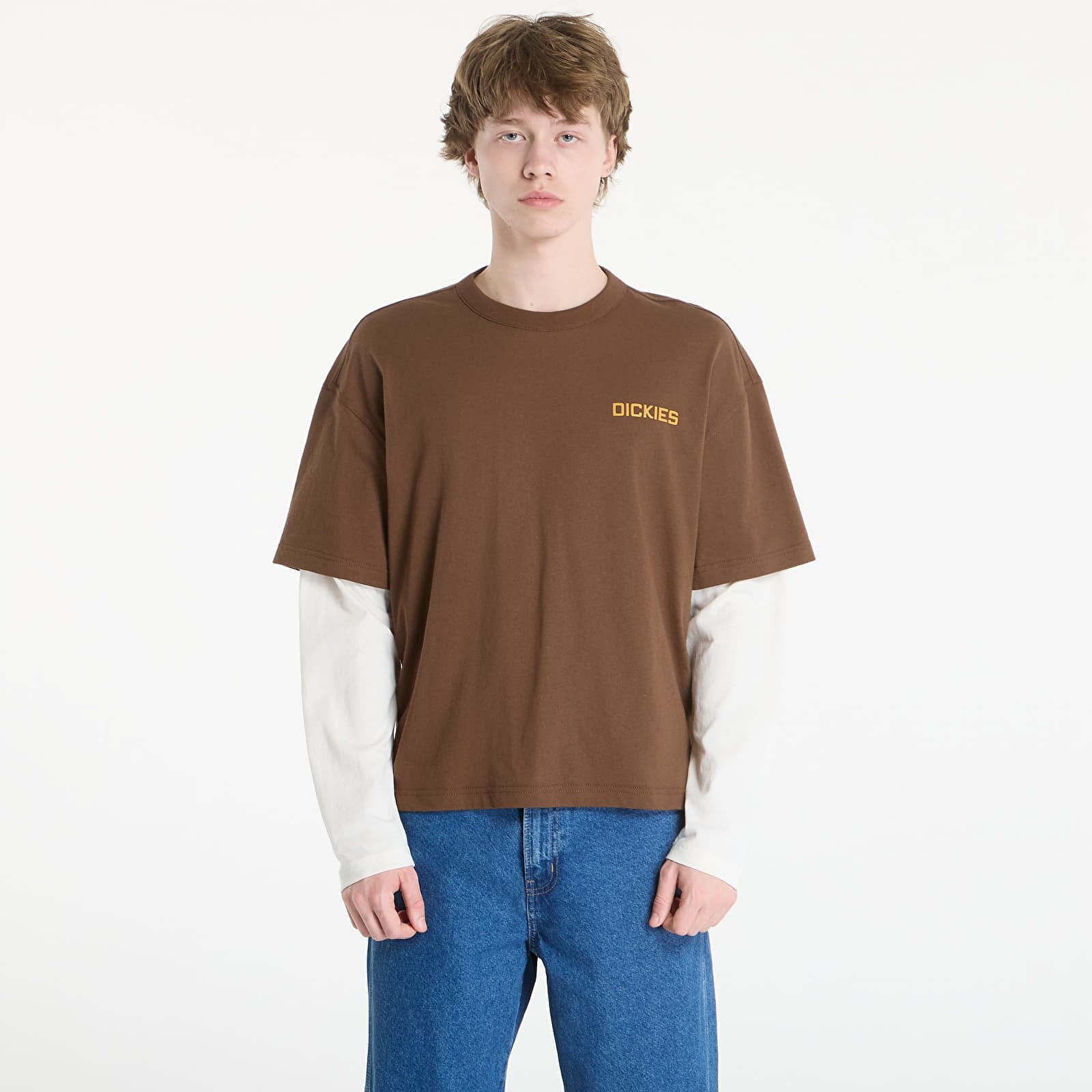 T-shirt Dickies Payson 2-in-1 Tee Timber Brown M