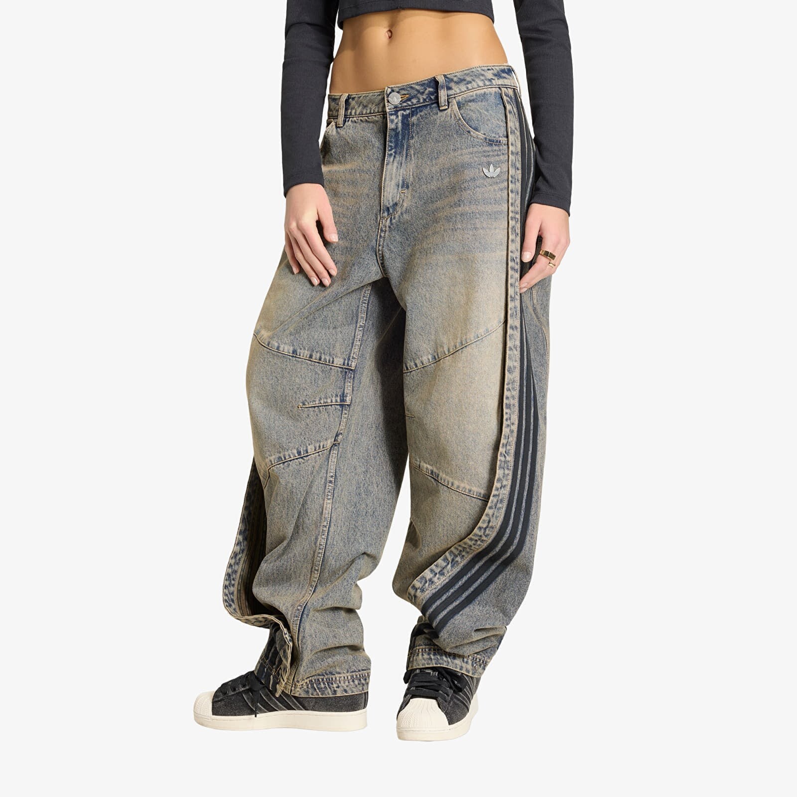 Pants adidas Adilenium 5.0 Banana Overlay Denim Joggers Chalky Brown W31/L32