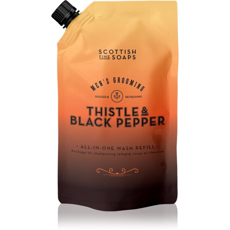 Scottish Fine Soaps Thistle & Black Pepper liquid soap refill 1200 ml