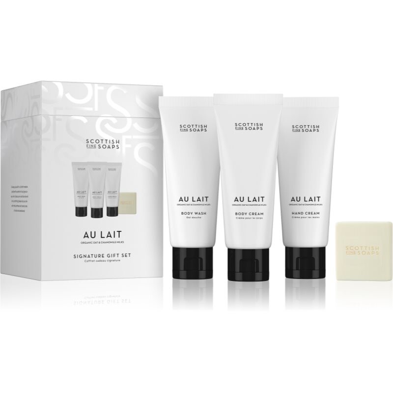 Scottish Fine Soaps Au Lait gift set for the body
