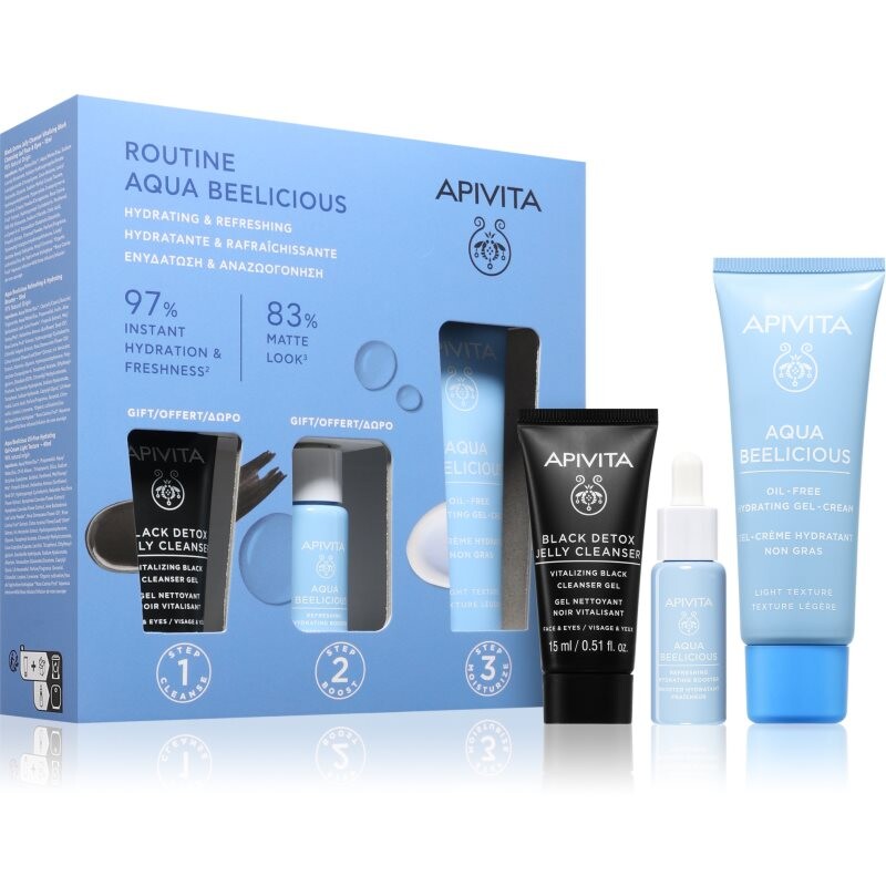 Apivita Aqua Beelicious Hydrating & Refreshing Routine Set set for intensive hydration