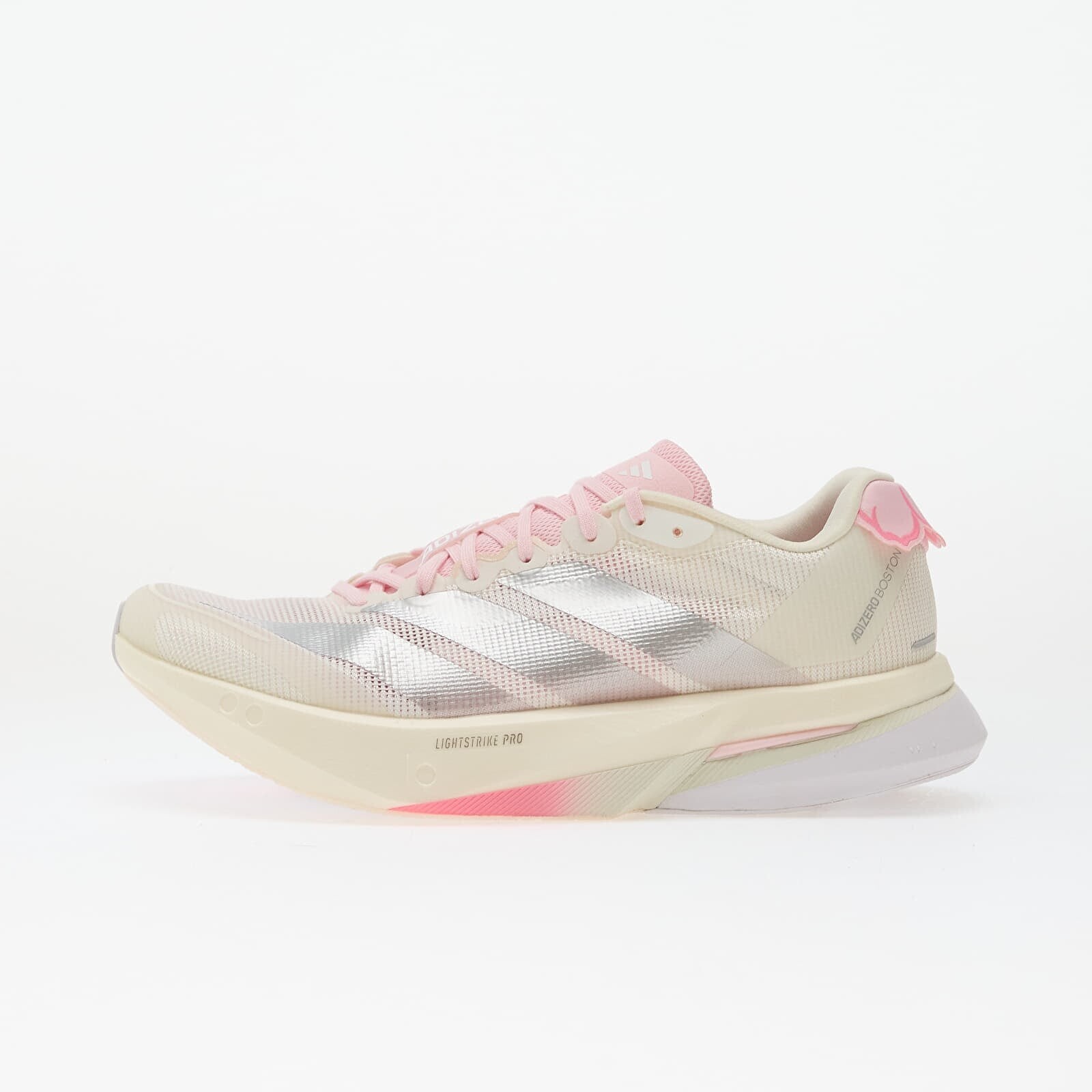 Sneakers adidas Adizero Boston 13 Core White/ Silver Met./ Clear Pink UK 6.5