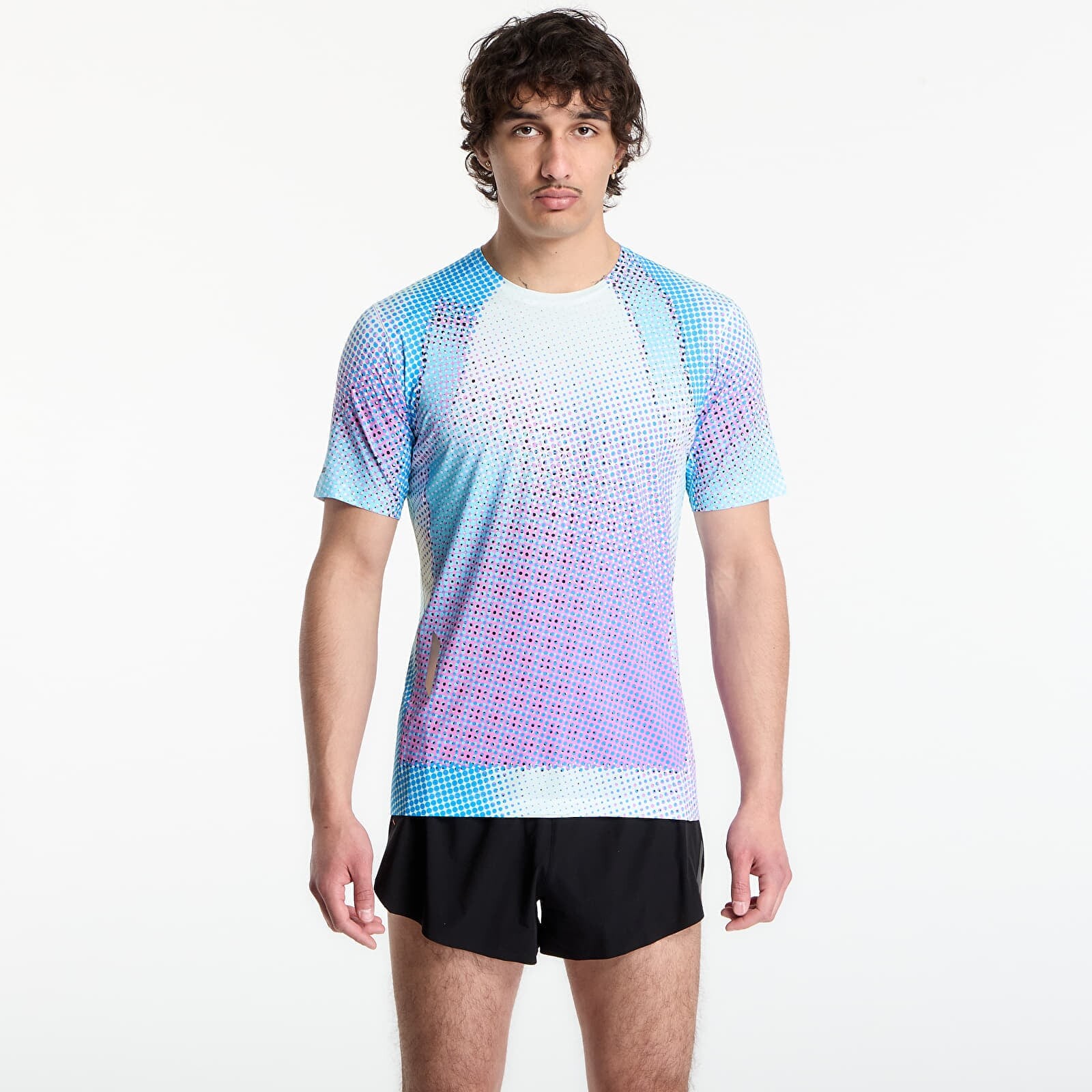 T-shirt SOAR Printed Tech T Blue/ Magenta XL