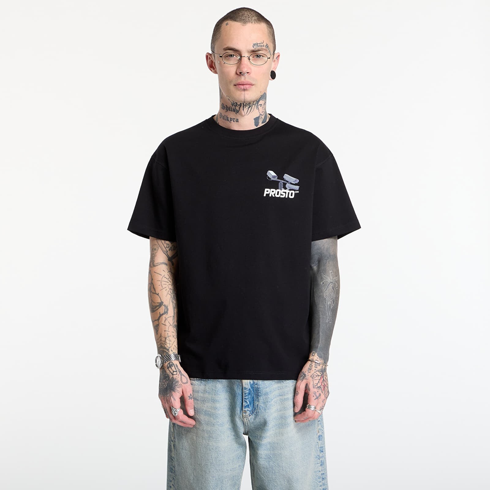 T-shirt Prosto T-shirt CC TV Black L
