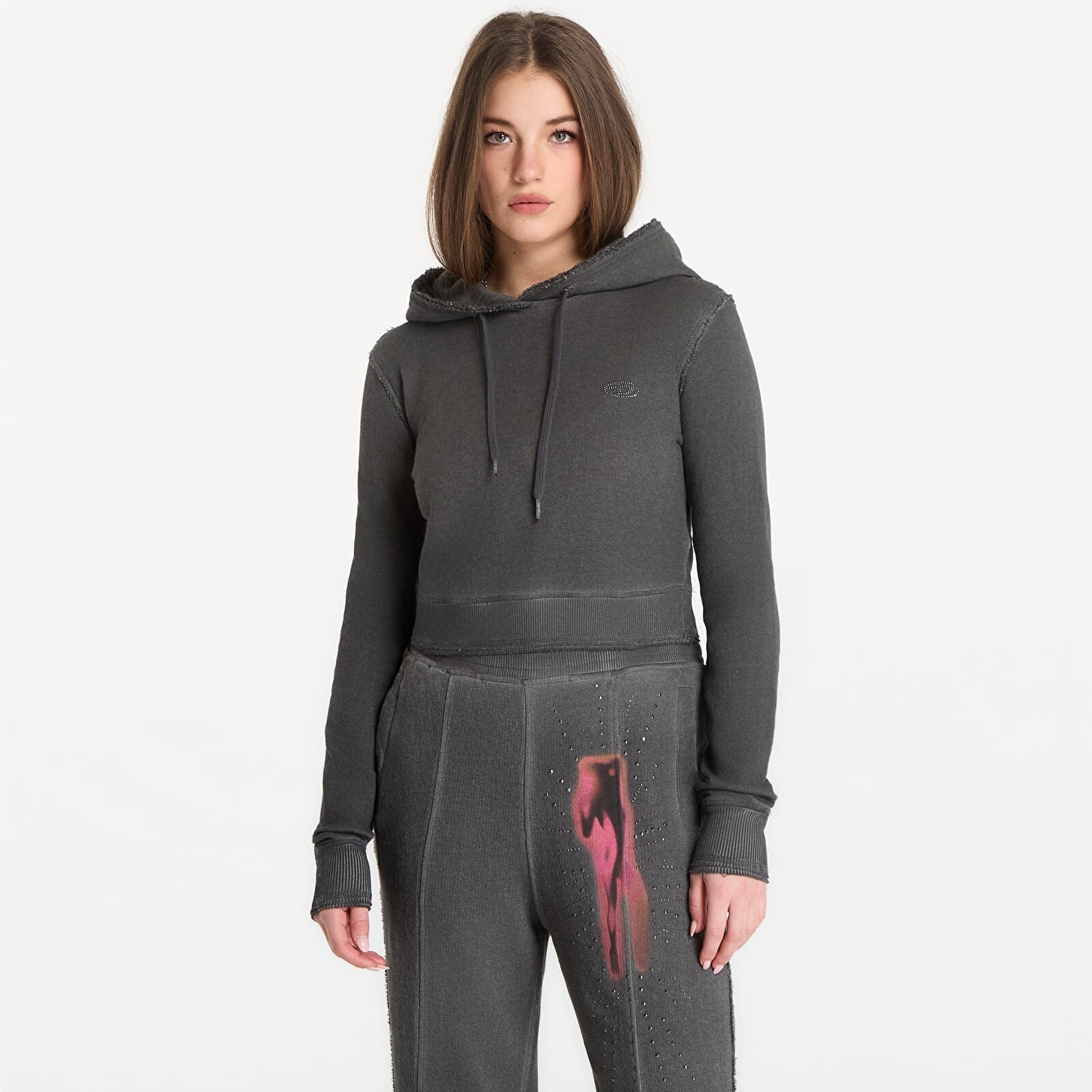 Sweatshirt Diesel F-Slimmy-Hood-S3 Sweatshirt Grigio Melange S