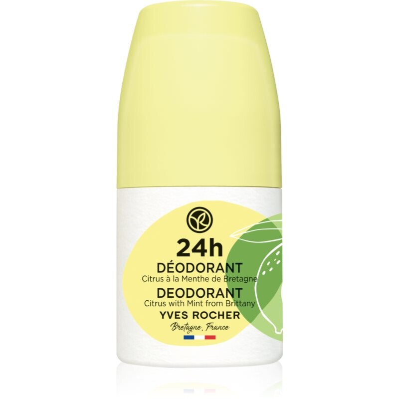 Yves Rocher 24 H roll-on deodorant Citrus & Mint 50 ml