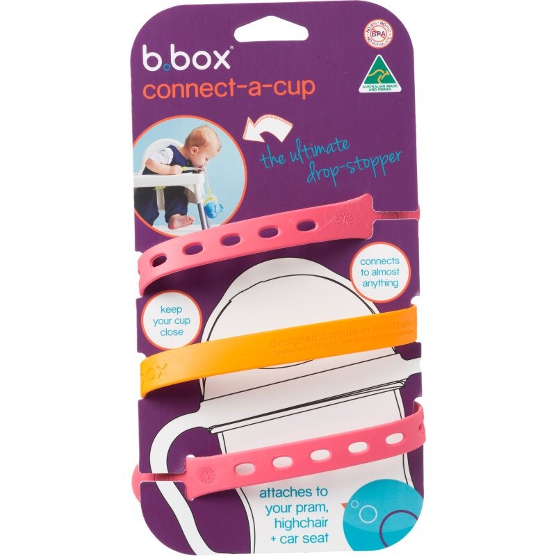 b.box Connect a Cup universal belt Strawberry Shake 69 cm