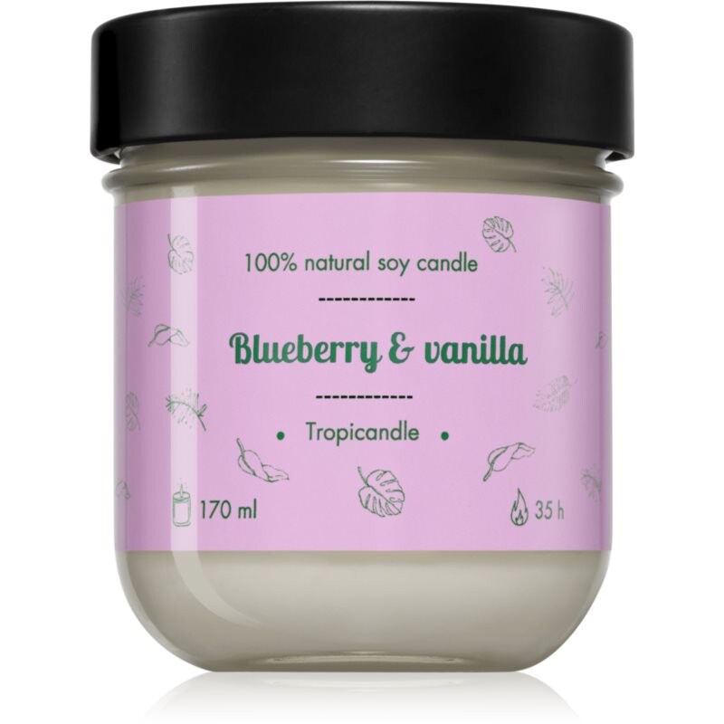 Tropicandle Blueberry & Vanilla scented candle 170 ml