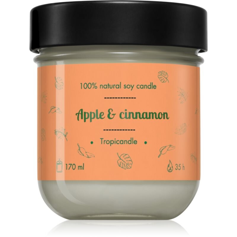Tropicandle Apple & Cinnamon scented candle 170 ml