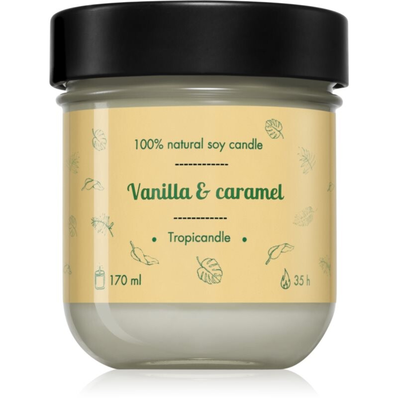 Tropicandle Vanilla & Caramel scented candle 170 ml