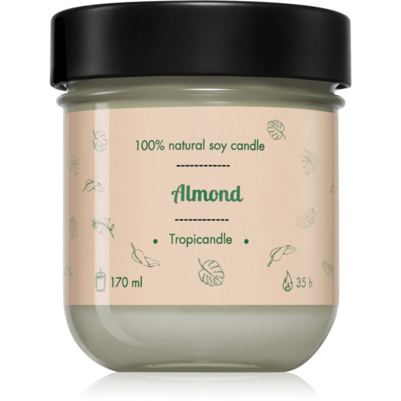 Tropicandle Almond scented candle 170 ml