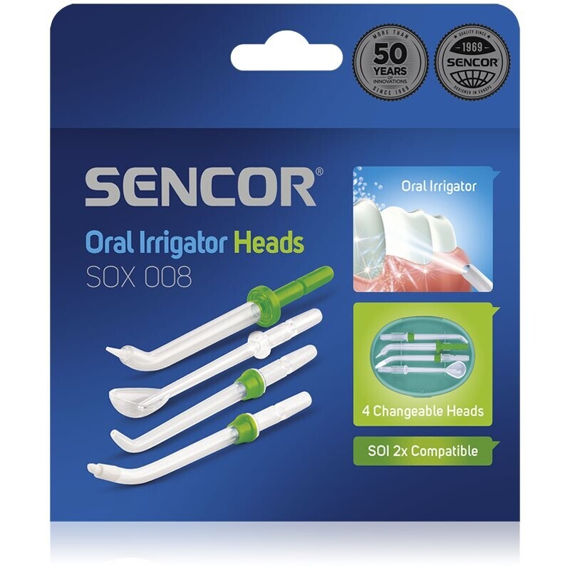 Sencor SOX 008 water flosser replacement heads For SOI 22x 4 pc