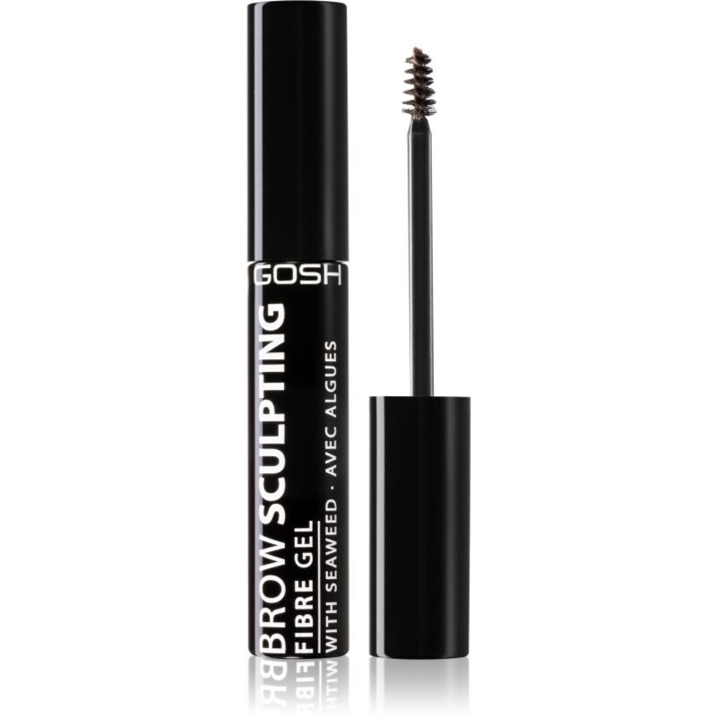 GOSH COPENHAGEN Brow Sculpting Fibre Gel eyebrow gel with brush shade 001 Nutmeg 8 ml