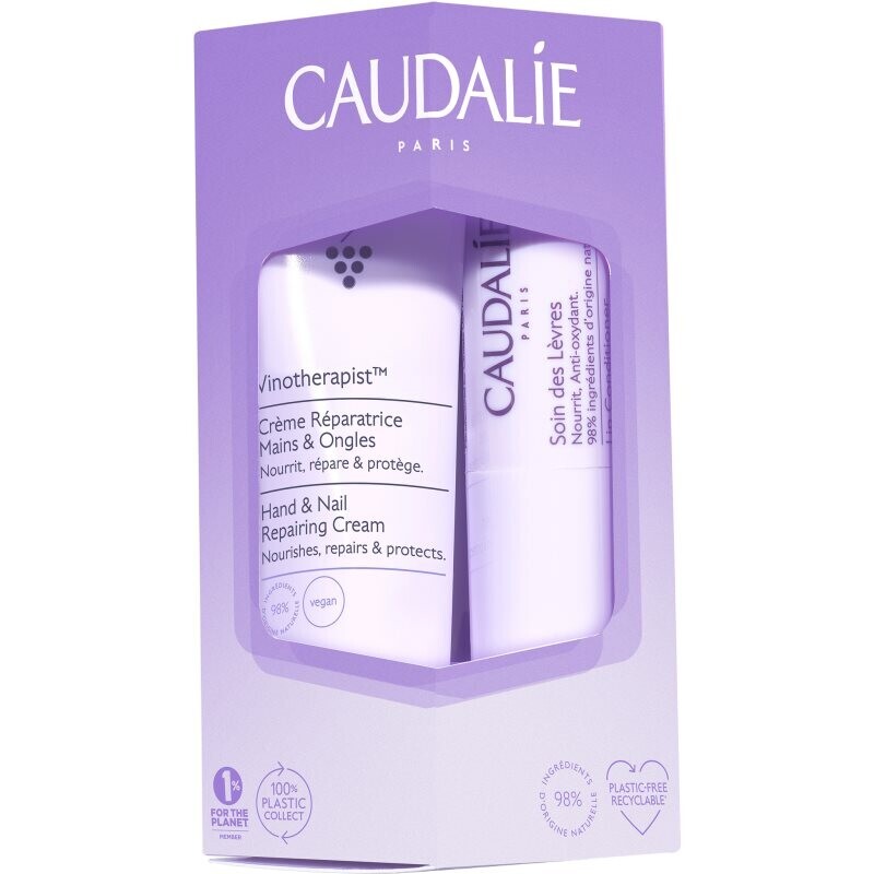 Caudalie Vinotherapist Hand & Lip Duo gift set with moisturising effect 2 pc