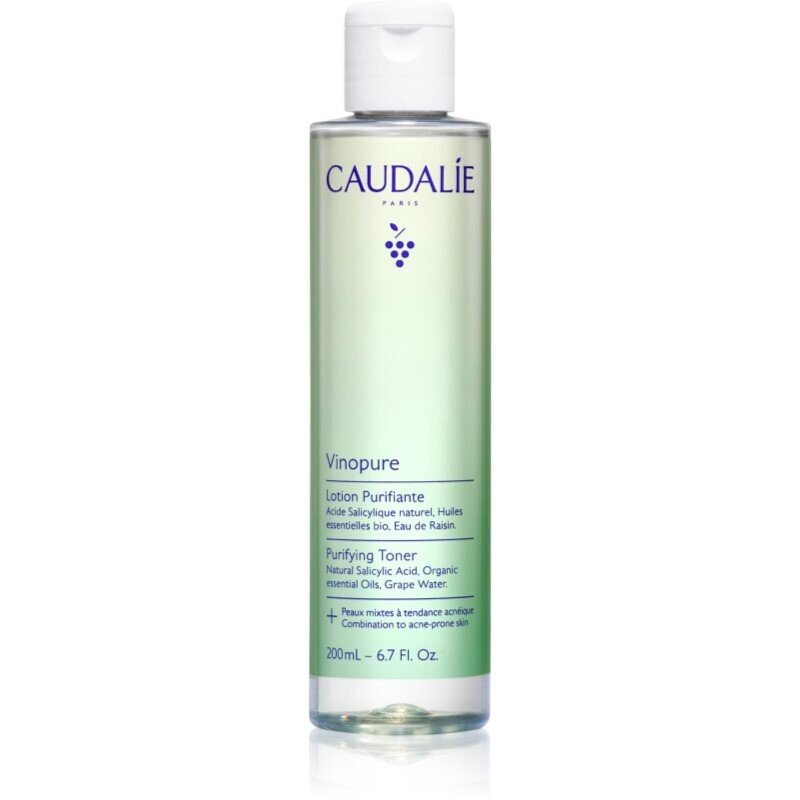 Caudalie Vinopure Purifying Toner cleansing tonic for combination skin 200 ml