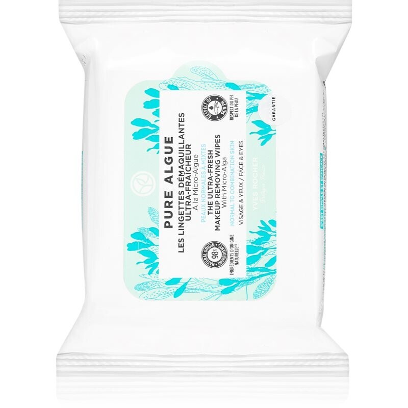 Yves Rocher Pure Algue cleansing wipes 20 pc