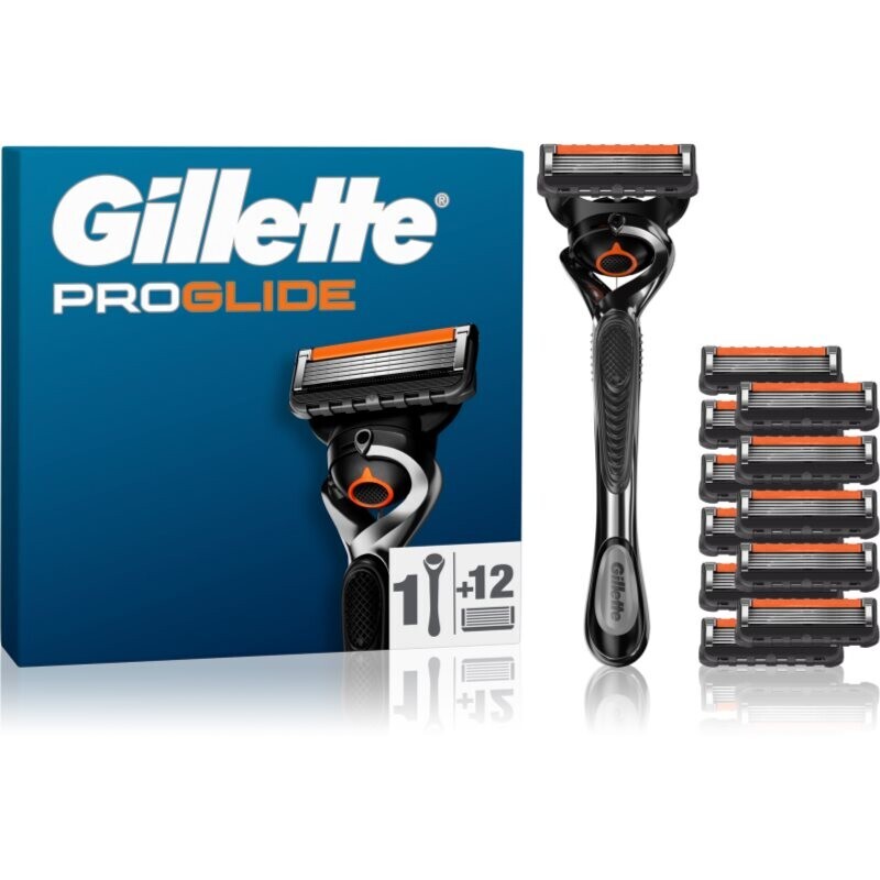 Gillette ProGlide razor + replacement heads 13 pc
