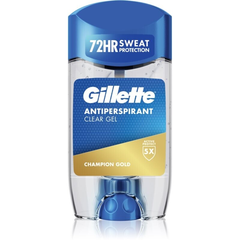 Gillette Champion Gold Antiperspirant Clear Gel antiperspirant gel for men 70 ml