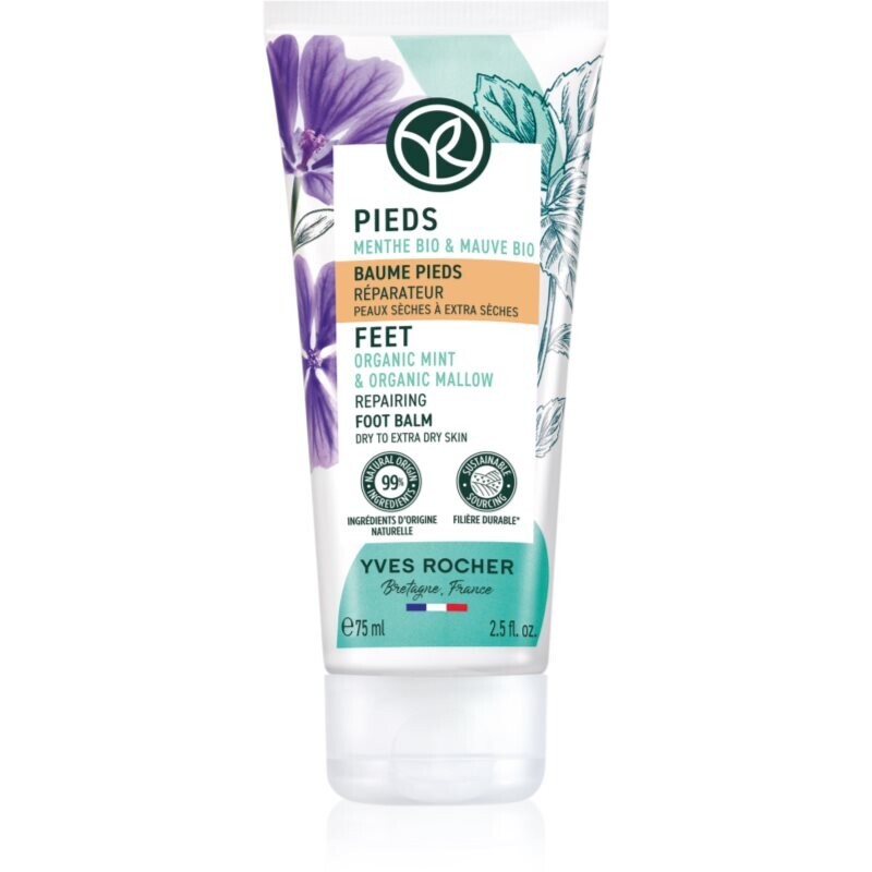 Yves Rocher Pieds regenerating balm for legs Organic Mint & Organic Mallow 75 ml