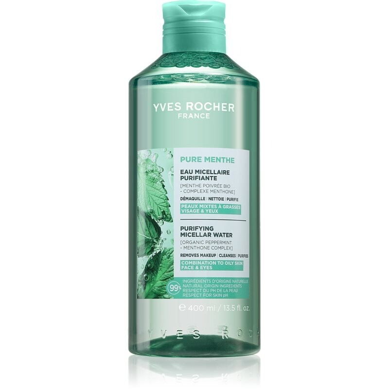 Yves Rocher Pure Menthe cleansing micellar water 400 ml