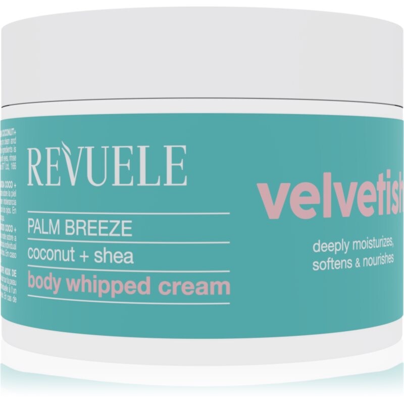 Revuele Velvetish Palm Breeze Body Whipped Cream moisturising body cream Coconut + Shea 300 ml