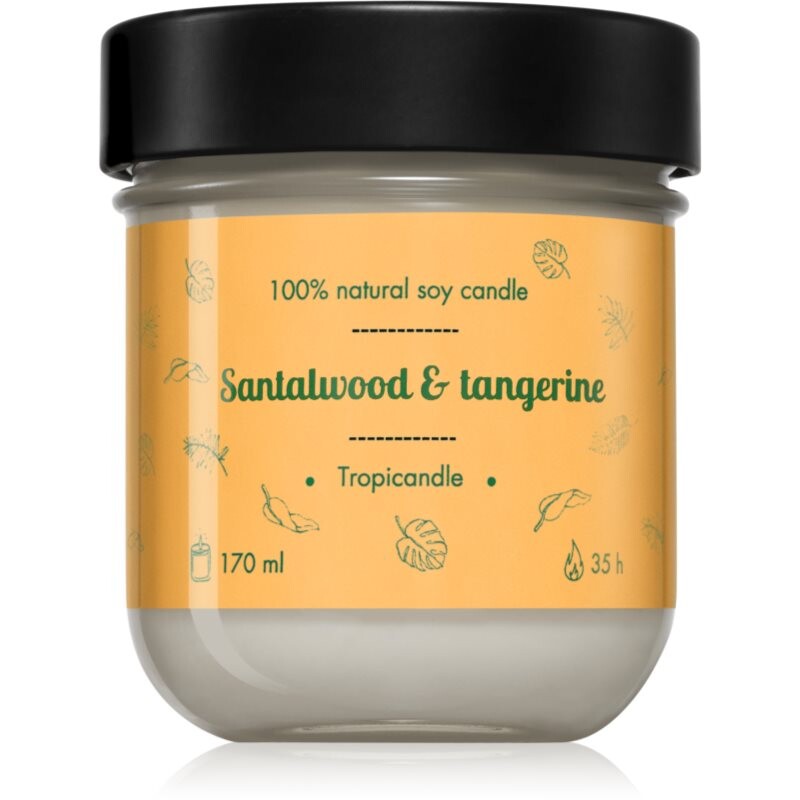 Tropicandle Santalwood & Tangerine scented candle 170 ml