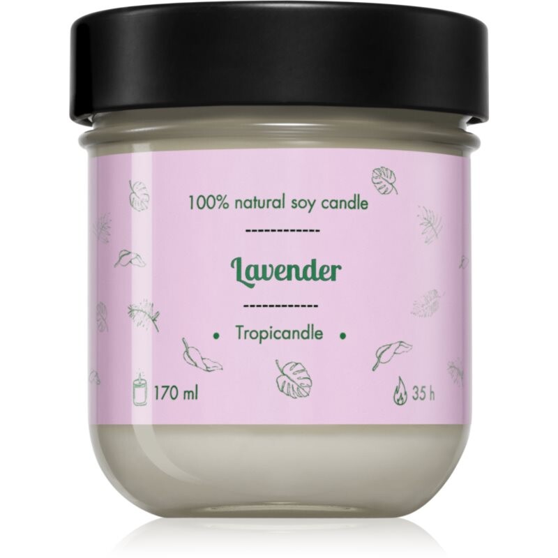 Tropicandle Lavender scented candle 170 ml