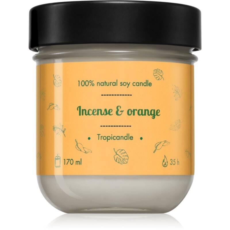 Tropicandle Incense & Orange scented candle 170 ml