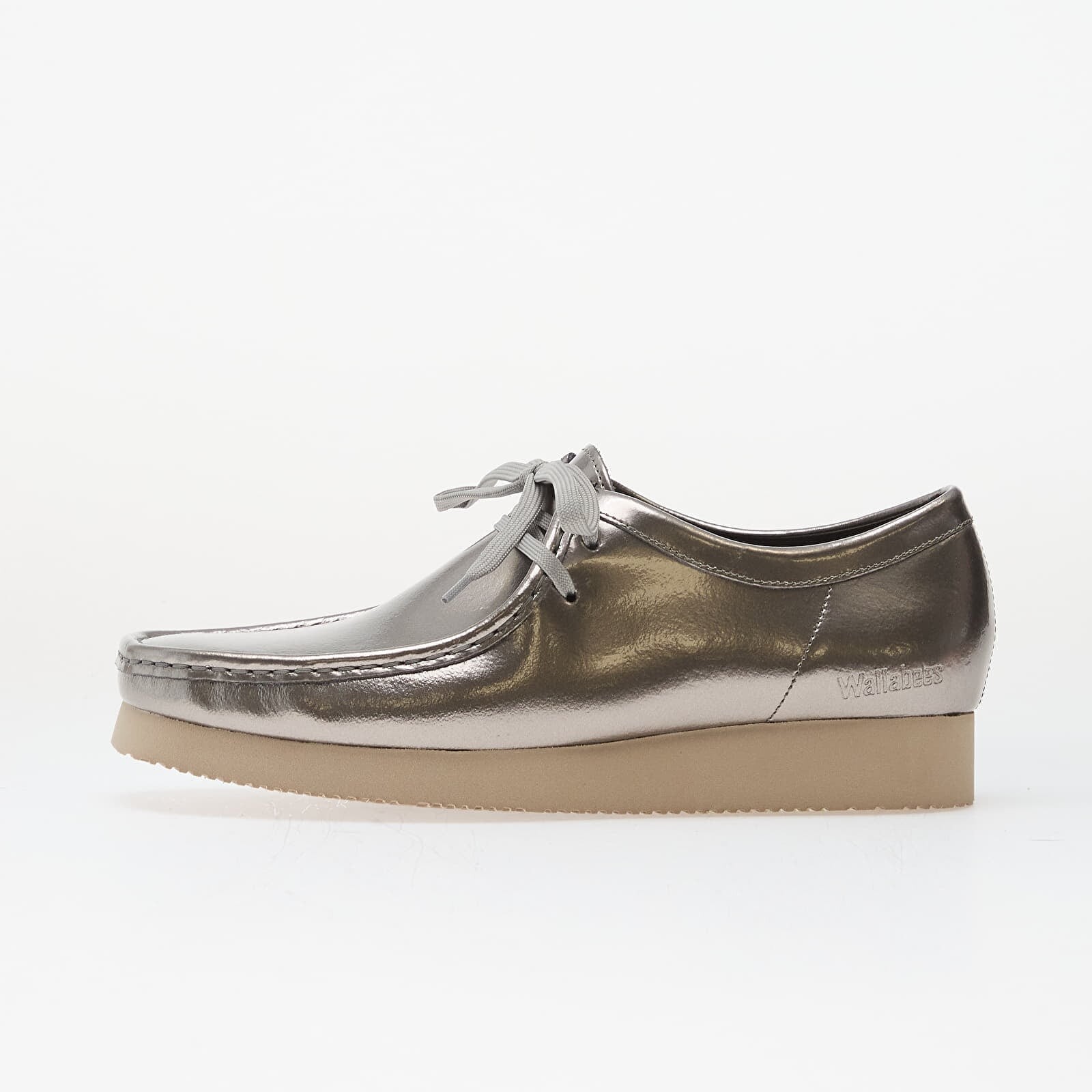Sneakers Clarks Originals Wallabee 2604 Silver Patent UK 10