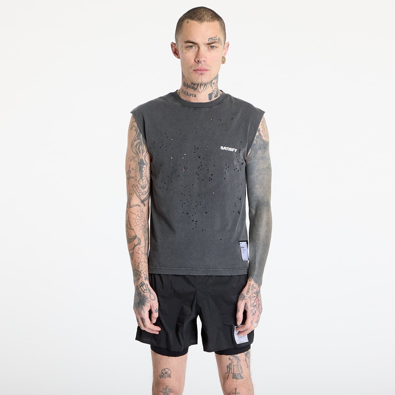 T-shirt Satisfy MothTech Muscle Tee 00A02/ Aged Black XL