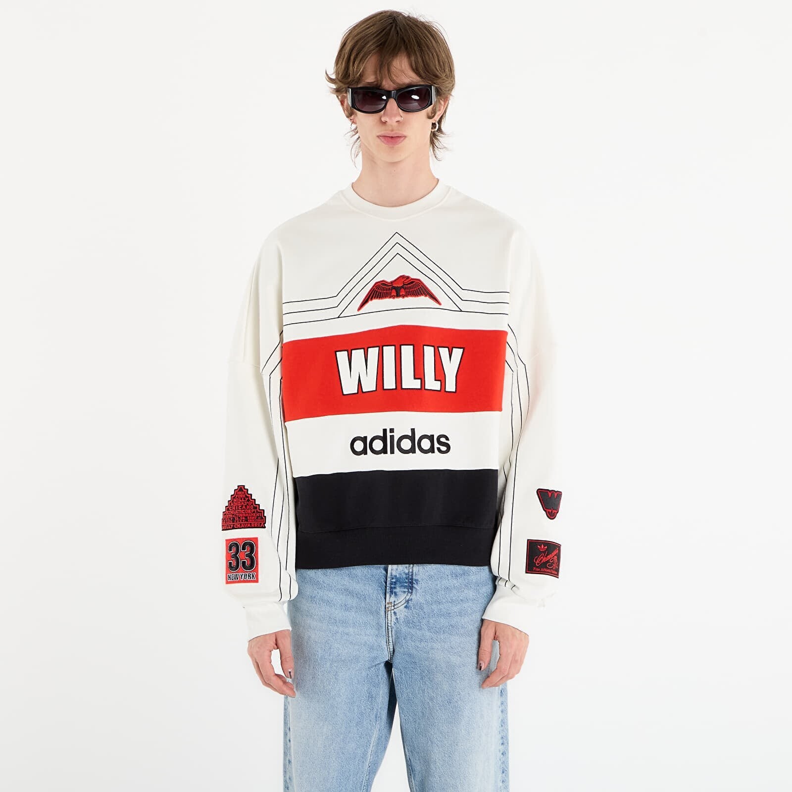 Sweatshirt adidas Chavarria Ny Crewneck Sweatshirt Off White L