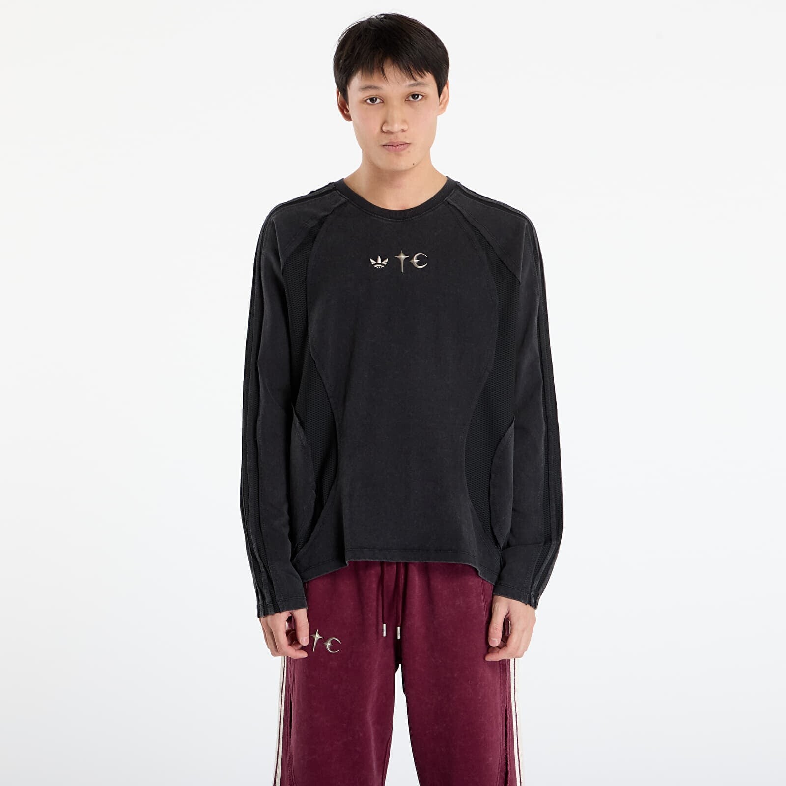 T-shirt adidas x Thug Club Teamgeist T-Shirt Ls Black/ Silver Met. S