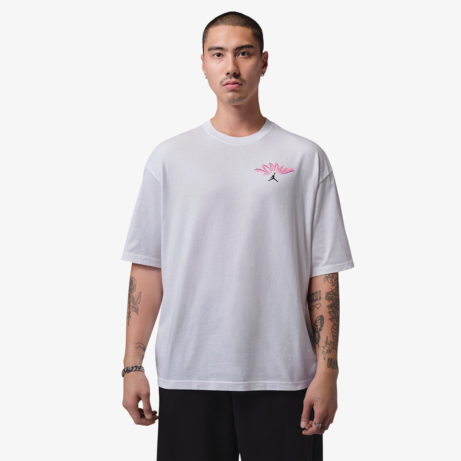 T-shirt Jordan Flight Men's T-Shirt White/ Black XS