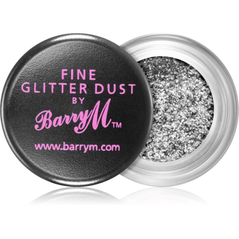 Barry M Fine Glitter Dust glitter eyeshadow shade Silver 10 g