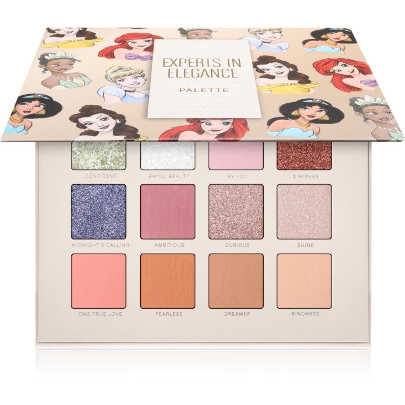 Mad Beauty Disney Princess Experts In Elegance eyeshadow palette 12x2.5 g