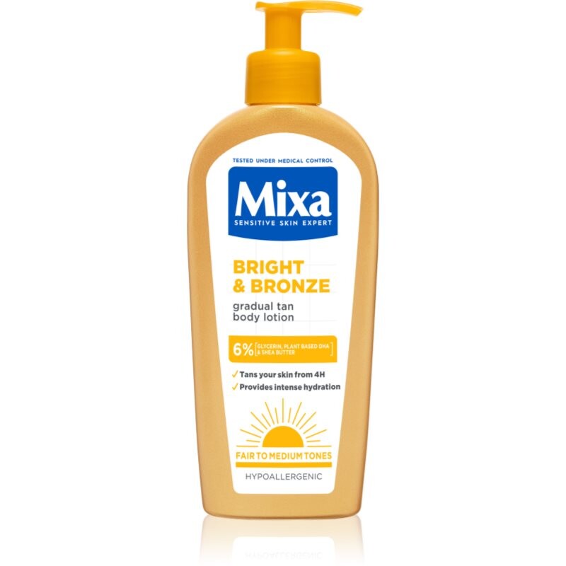 Mixa Bright & Bronze nourishing body cream for a gradual tan 250 ml