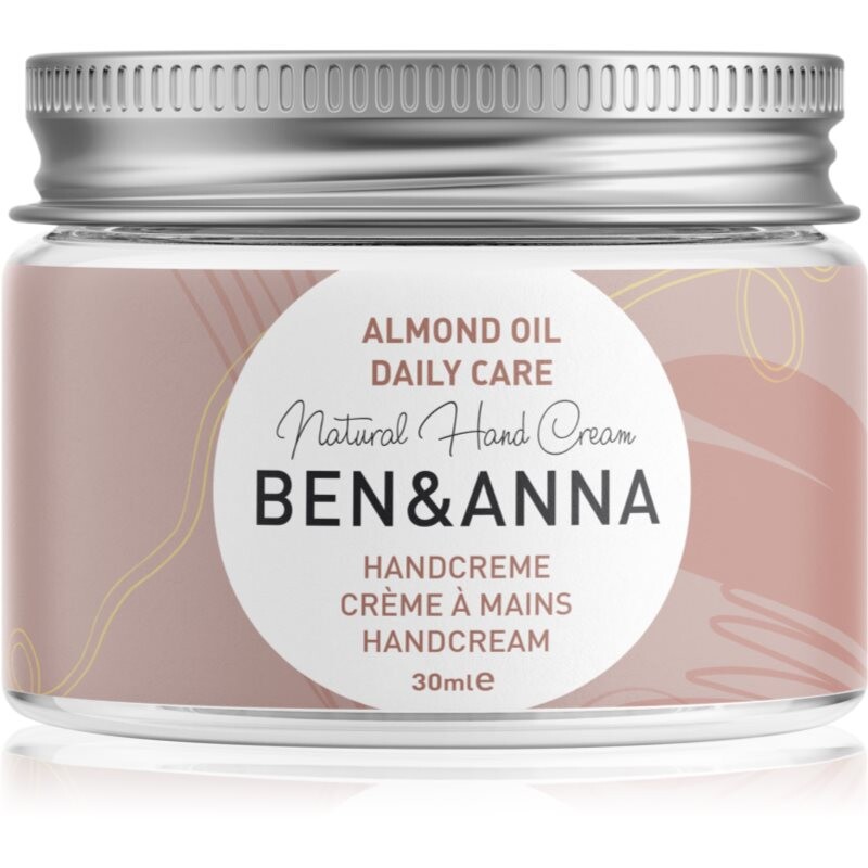 BEN&ANNA Natural Hand Cream Daily Care hand cream with almond oil 30 ml