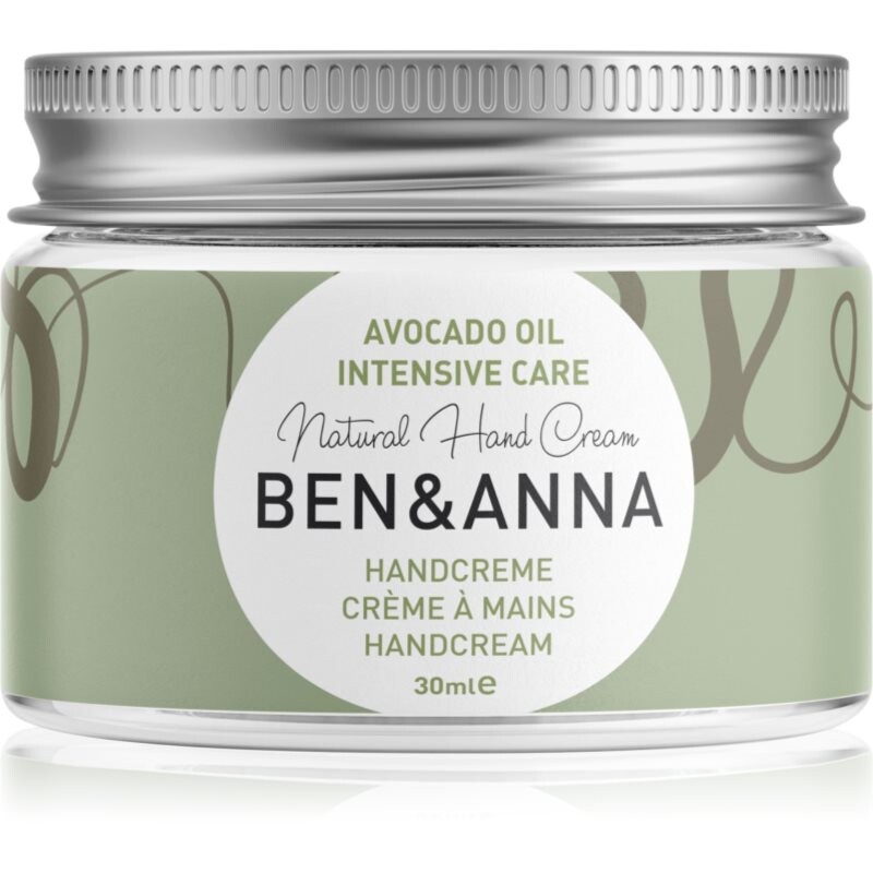 BEN&ANNA Natural Hand Cream Intensive Care intensive hand cream with avocado 30 ml