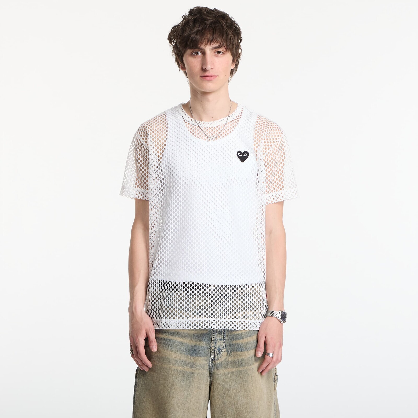 T-shirt Comme des Garçons PLAY T-Shirt Red Emblem White M