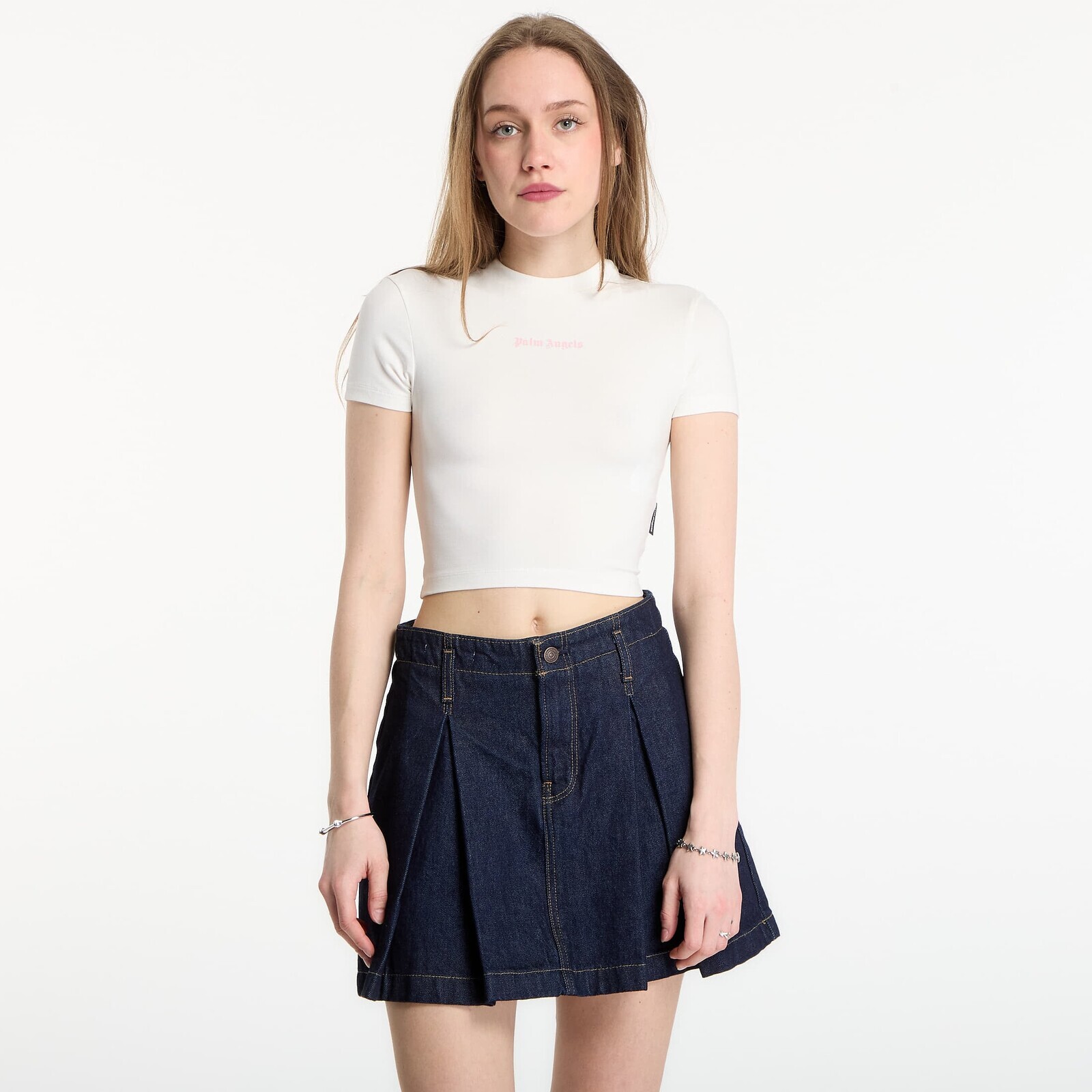 T-shirt Palm Angels Milan LA Baby T-Shirt Off White/ Pink S