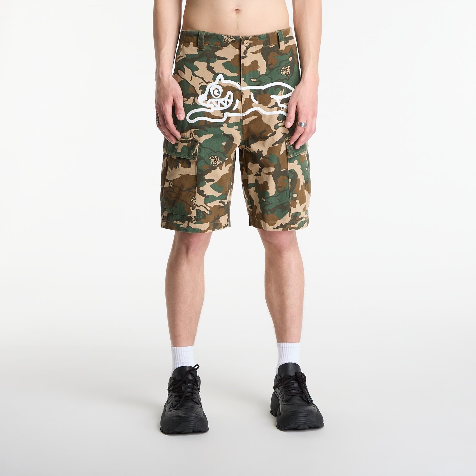 Billionaire Boys Club Icecream Running Dog Woodland Camo Cargo Shorts Multi S