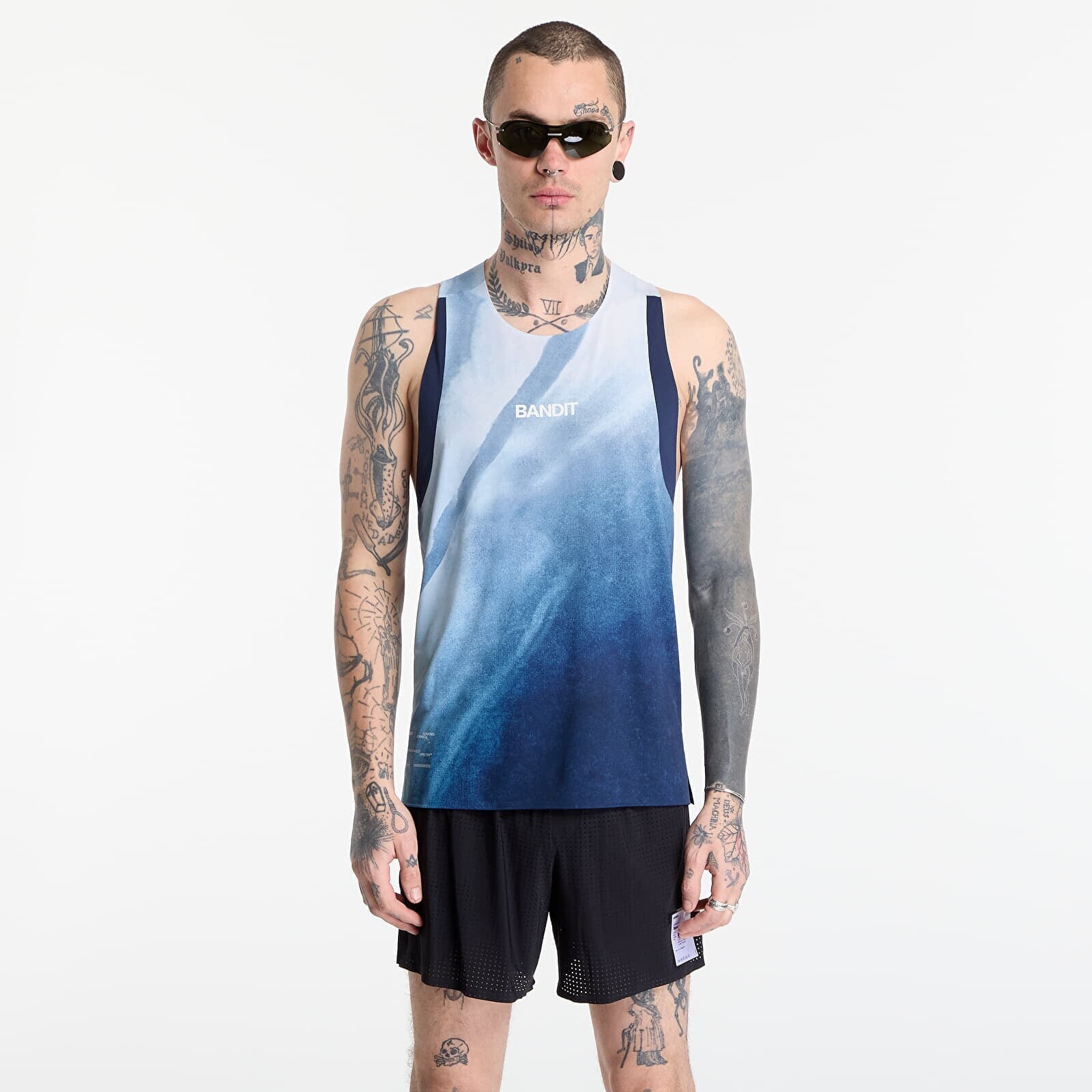 Tank top BANDIT Men's Specter™ Race Singlet Undertow Ink Blue Multi L